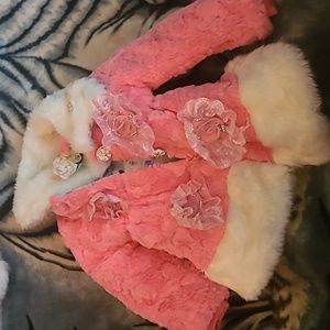 2 Faux fur, kid coats